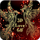3D Люблю GIF иконка