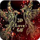 3D Love GIF icon