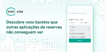 Kiwi.com: Voos baratos