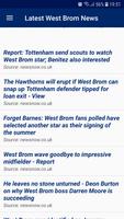 Latest West Brom News captura de pantalla 1