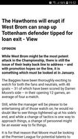 Latest West Brom News capture d'écran 3