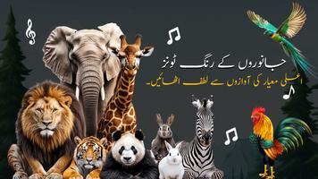 جانوروں اور پرندوں کے رنگ ٹون پوسٹر