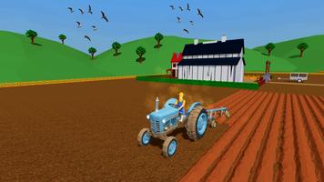 Green 3D Village Farm Life Affiche