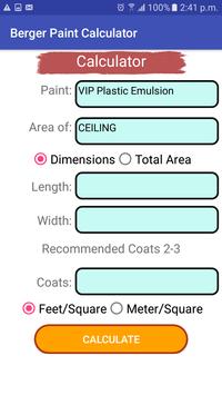Berger Paint Calculator For Android Apk Download