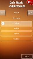 Quiz Mania : Capitals تصوير الشاشة 2