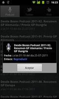 Desde Boxes Podcast Affiche