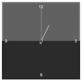 Black Glass Clock