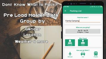 Simple Travel Packing List App screenshot 2