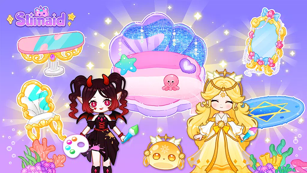 史莱姆公主:美人鱼-女生换装游戏,美人鱼公主模拟过家家游戏