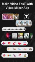 Video maker with music poster