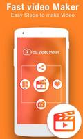 Fast Video Maker With Music : Videoslideshow maker poster
