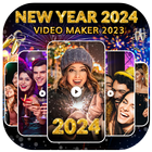 Happy New Year Video Maker ikon