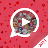 Stickers animados de amor para Whatsapp 2021 icône