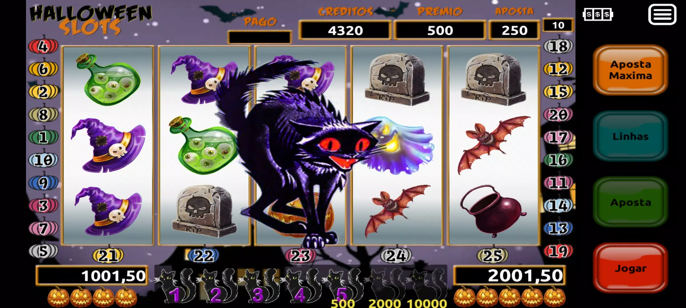 Halloween Slots 30 Linhas [Mod + Hack] [전체 기능 APK + iOS] v3.01