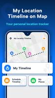 My Location Timeline on Map الملصق