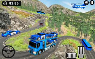 US Police Multi Level Transport Truck Driving Game скриншот 3