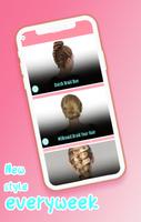 Hairstyles : hair braid step by step screenshot 1