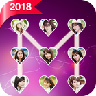 آیکون‌ love pattern lock screen