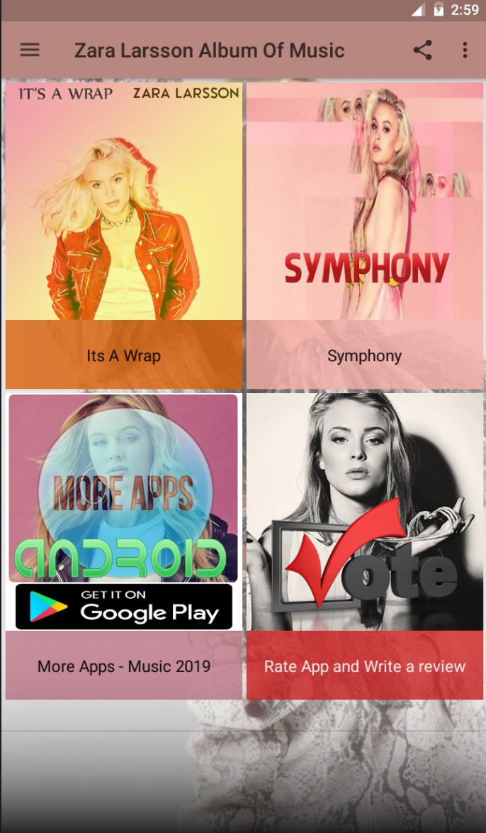 Zara Larsson Album Of Music APK for Android Download