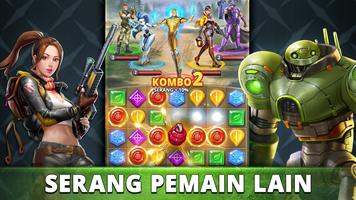 Puzzle Combat: Match-3 RPG syot layar 1