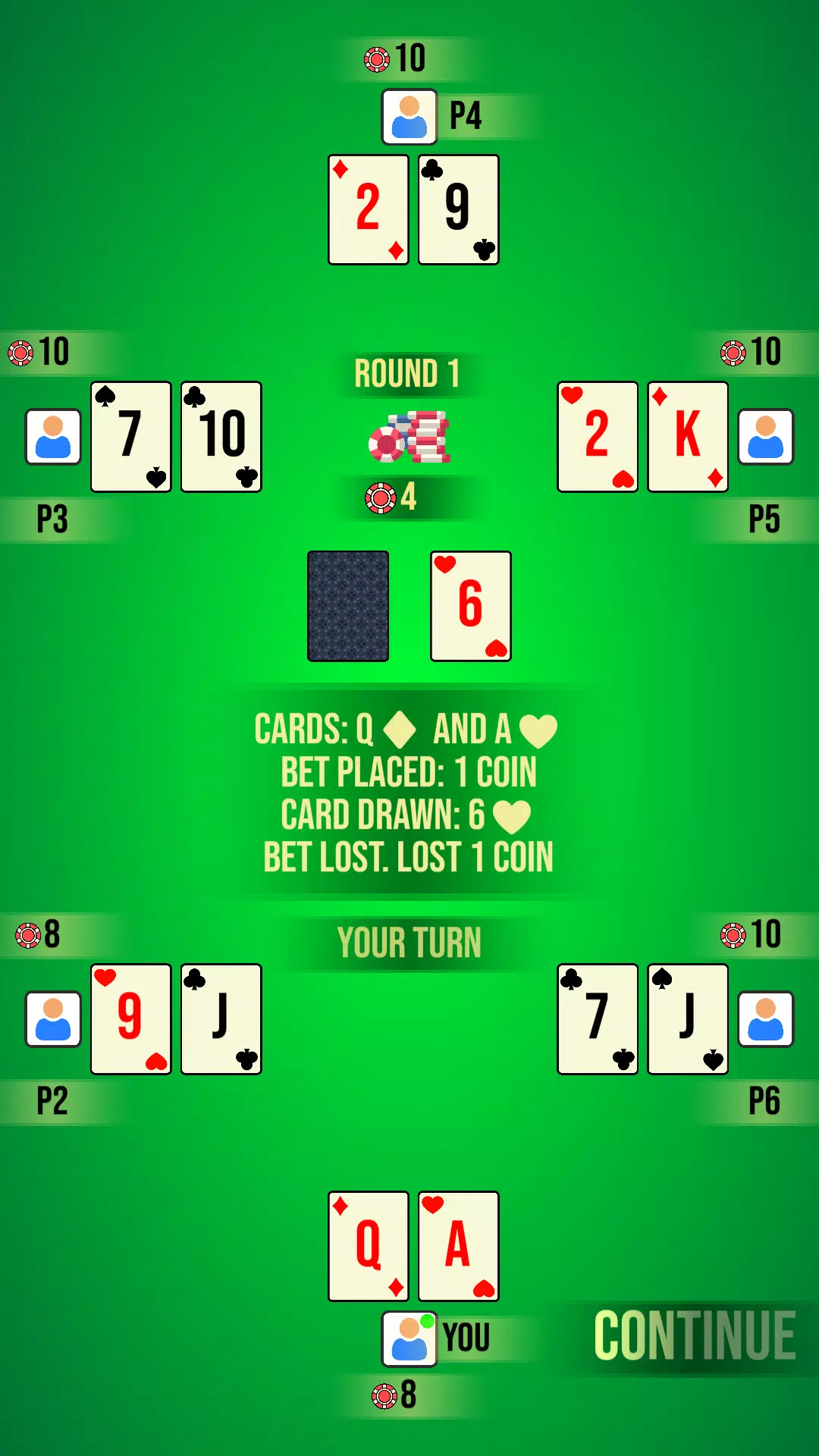 In Between Card Game In Between Card Game