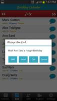 Birthday Calendar screenshot 3
