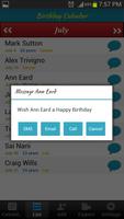 Birthday Calendar স্ক্রিনশট 3