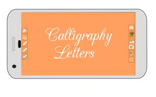 Calligraphy alphabet Cartaz