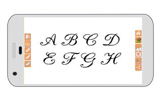 Calligraphy alphabet 截图 1