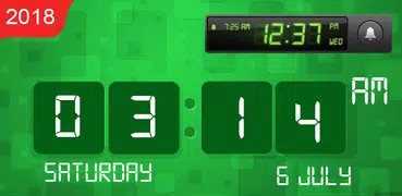 Smart Digital Clock with Live Wallpaper & Alarm