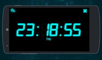Smart Digital Clock with Live Wallpaper & Alarm Cartaz
