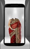 women saree suit photo montage スクリーンショット 1