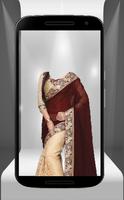 women saree suit photo montage スクリーンショット 2