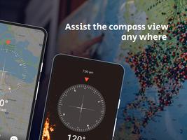 GPS Coordinates - GPS Tracker and Smart Compass Plakat