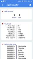 Age Calculator تصوير الشاشة 1