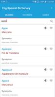 English Spanish Dictionary Plakat