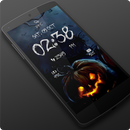 Halloween Spooky Digital Clock APK