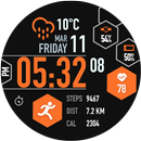 Hexane Digital Watch Face APK