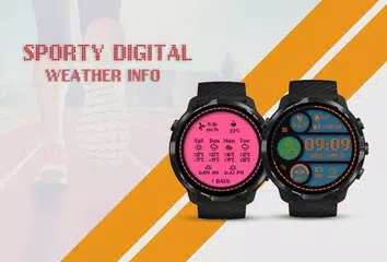 Sporty Digital Watch Face アプリダウンロード
