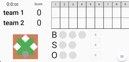 Baseball Scoreboard ポスター