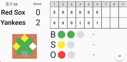 Baseball Scoreboard Screenshot 1