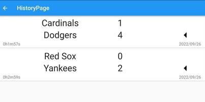 Baseball Scoreboard captura de pantalla 3