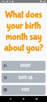 What Your Birthday Month Say? Poster