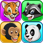 Brain game with animals icon