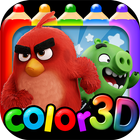 Angry Bird Coloring World Travel (AR Coloring) ikon