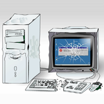 Crazy Smashing Computer icon