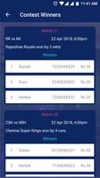 IPL Live Scores & Contest capture d'écran 1