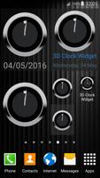 3D Clock Widget capture d'écran 3