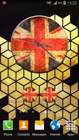 UK Flag Clock imagem de tela 1