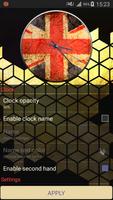 UK Flag Clock imagem de tela 2
